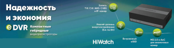 Гибридные регистраторы HiWatch eDVR